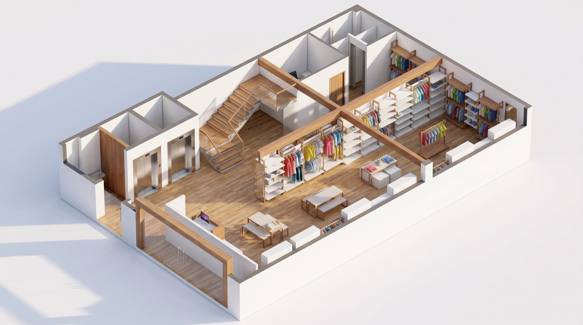 Photoreal 3D render — real project, generated in-app